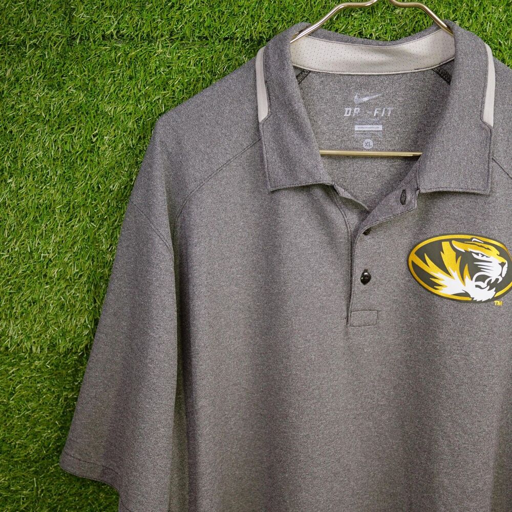 Nike Dri-FIT Missouri Tigers Polo Gray - Men's Size XL